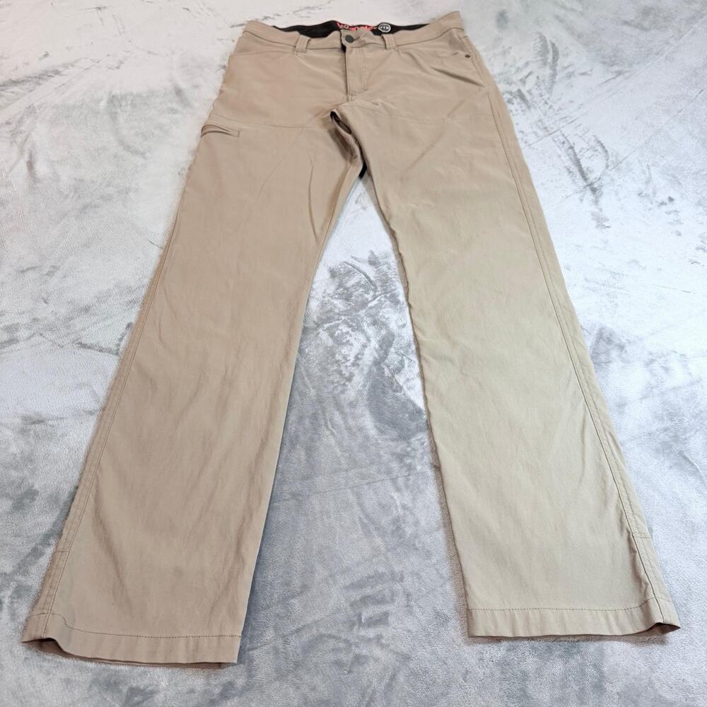 Wrangler Pants Mens 34x34 Tan Beige All Terrain Gear ATG Outdoors Hiking Stretch